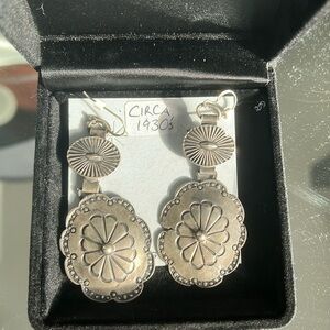 Sterling silver 1930’s Navajo earrings